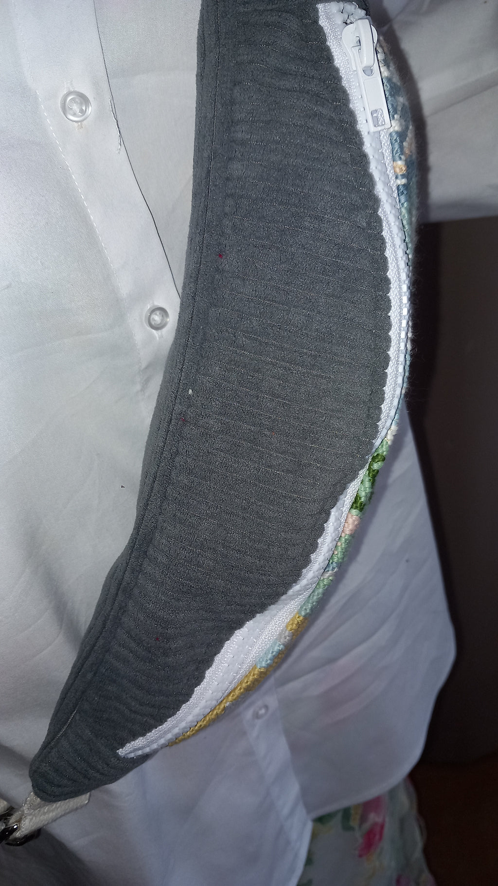 Sac banane artisanal velours et canevas recyclé – Label "fabriqué en Aveyron"
