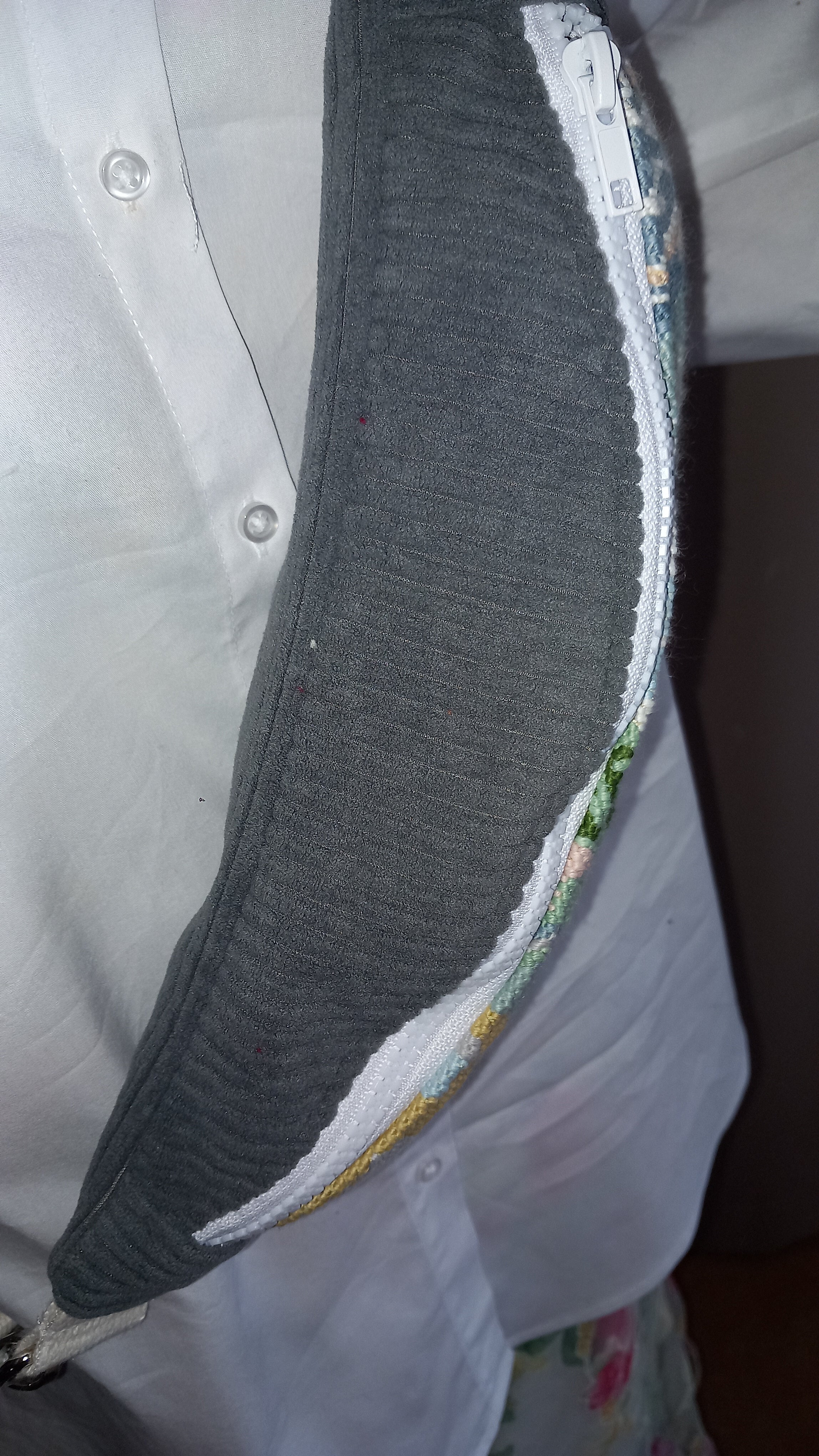 Sac banane artisanal velours et canevas recyclé – Label "fabriqué en Aveyron"
